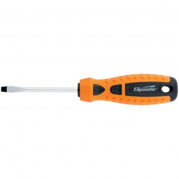 11765 | Отвертка SL5 х 75 мм, CrV, двухкомпонентная рукоятка, SPARTA POINT-0
