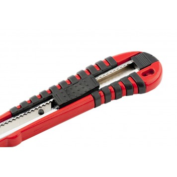 78937 | Нож, 9 мм, выдвижное лезвие, металлическая направляющая, эргономичная двухкомпонентная рукоятка, MATRIX-1