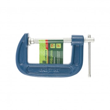 20582 | Струбцина G-образная, 75 мм, СИБРТЕХ-1