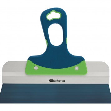 85554 | Шпатель фасадный, колоризованная пружинная сталь 65 г, 300 мм, двухкомпонентная ручка, СИБРТЕХ-0