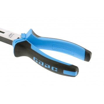 17196 | Длинногубцы прямые 200 мм, хром-ванадий, двухкомпонентные рукоятки, БАРС-2