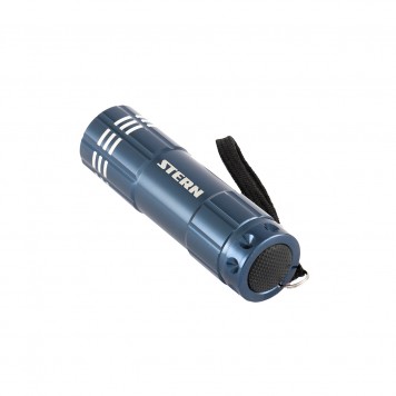 90505 | Фонарь бытовой алюминиевый, синий, 9 Led, 3 х ААА, STERN-1