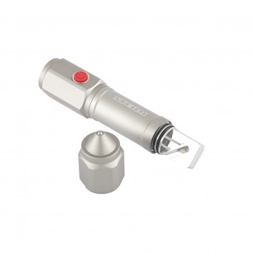 90524 | Фонарь автомобильный спасатель, 1 W Led, встроеное лезвие, молоток, 3 режима: 100-50-строб, 3 х ААА, STERN-0