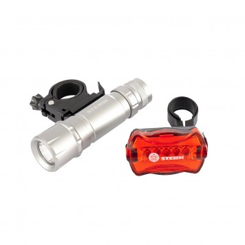 90558 | Набор велосипедный: передний 1 Вт Led, 160Lm, задний 5 reD Led, STERN-0