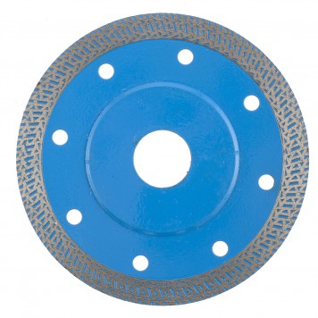 73091 | Диск алмазный, сплошной 115 х 22,2 мм, тонкий, сухая/мокрая резка, БАРС-2