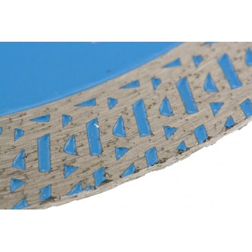 73092 | Диск алмазный, сплошной 125 х 22,2 мм, тонкий, сухая/мокрая резка, БАРС-2