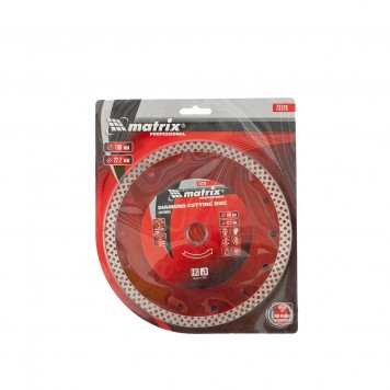 73128 | Диск алмазный, отрезной сплошной, 180 х 22,2 мм, сухая резка, MATRIX PROFESSIONAL-3