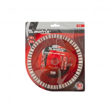 73146 | Диск алмазный, отрезной Турбо-сегментный, 180 х 22,2 мм, сухая резка, MATRIX PROFESSIONAL-3