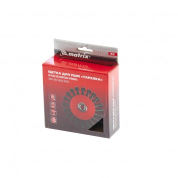 74610 | Щетка для УШМ, 115 мм, М14, "тарелка", крученая проволока 0,5 мм, MATRIX-4