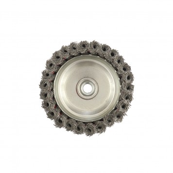 74617 | Щетка для УШМ, 125 мм, М14, "чашка", крученая проволока 0,35 мм, MATRIX-3