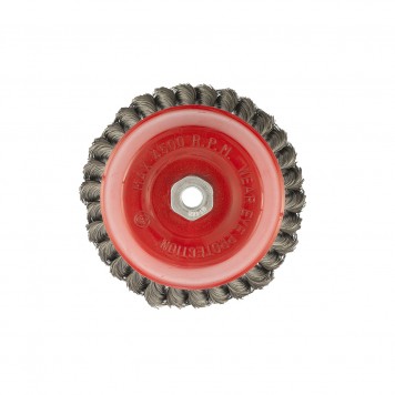 74618 | Щетка для УШМ, 150 мм, М14, "чашка", крученая проволока 0,35 мм, MATRIX-2