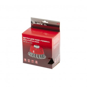 74618 | Щетка для УШМ, 150 мм, М14, "чашка", крученая проволока 0,35 мм, MATRIX-4