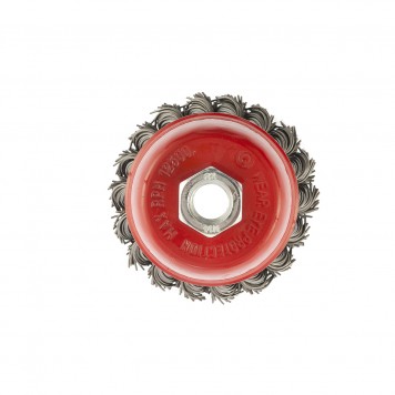 74622 | Щетка для УШМ, 75 мм, М14, "чашка", крученая проволока 0,8 мм, MATRIX-1