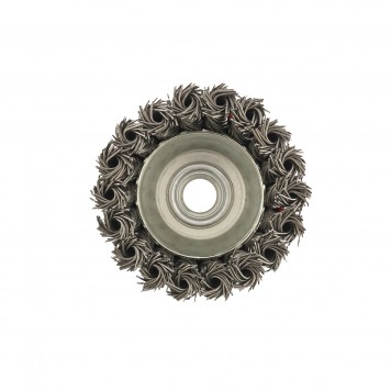 74622 | Щетка для УШМ, 75 мм, М14, "чашка", крученая проволока 0,8 мм, MATRIX-2