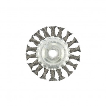 74631 | Щетка для УШМ 100 мм, М14, плоская, крученая проволока 0,35 мм, MATRIX-2