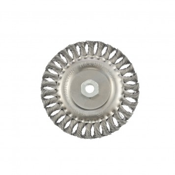 74635 | Щетка для УШМ 150 мм, М14, плоская, крученая проволока 0,35 мм, MATRIX-1