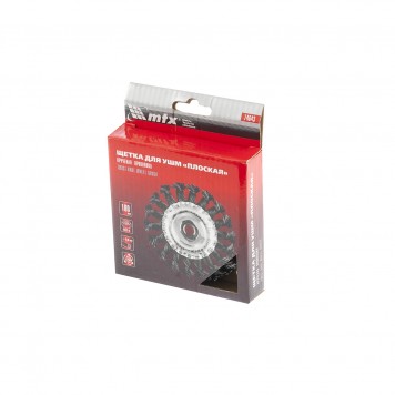 74643 | Щетка для УШМ 100 мм, М14, плоская, крученая проволока 0,8 мм, MATRIX-4