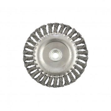 74645 | Щетка для УШМ 150 мм, М14, плоская, крученая проволока 0,8 мм, MATRIX-2