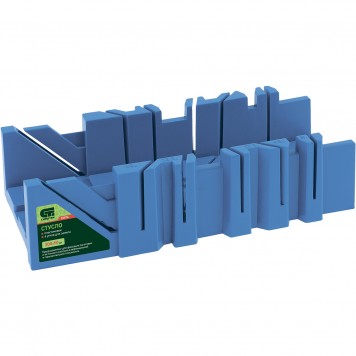 22576 | Стусло пластиковое, 300 х 90 мм, 6 углов для запила, СИБРТЕХ-0