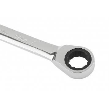 14812 | Ключ комбинированный трещоточный, 19 мм, CrV, зеркальный хром, MATRIX PROFESSIONAL-2
