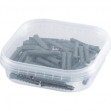 46026 | Дюбель, 8 x 50 мм,"Еж" распорный полипропиленовый, 1000 шт, СИБРТЕХ-0