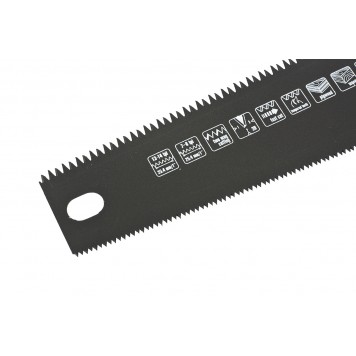 23570 | Ножовка по дереву, 350 мм, две рабочие кромки 13-14 TPI и 7-8 TPI, тефлоновое покрытие, MATRIX UNIVERSAL-1