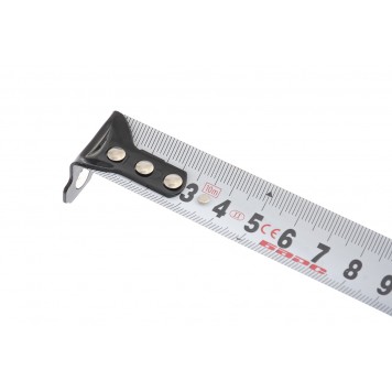 32544 | Рулетка Вектор 10 м х 25 мм, утолщенное полотно, магнитный зацеп, обрезиненный корпус, БАРС-1