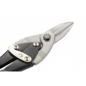 78330 | Ножницы по металлу, 250 мм, пряморежущие, для тонкого металла, обрезиненные рукоятки, MATRIX-1