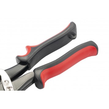 78334 | Ножницы по металлу, 250 мм, левые, обрезиненные рукоятки, MATRIX-2