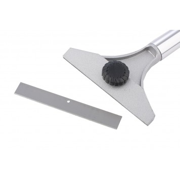 79545 | Скребок, 100 мм, фиксированное лезвие, металлическая обрезиненная ручка, MATRIX MASTER-1