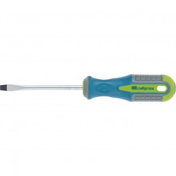 11825 | Отвертка, SL4 х 150 мм, CrV, трехкомпонентная рукоятка, СИБРТЕХ-0