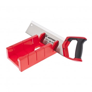 22550 | Стусло пластиковое, 300 х 100 мм, обушковая пила 350 мм, двухкомпонентная рукоятка., MATRIX-3