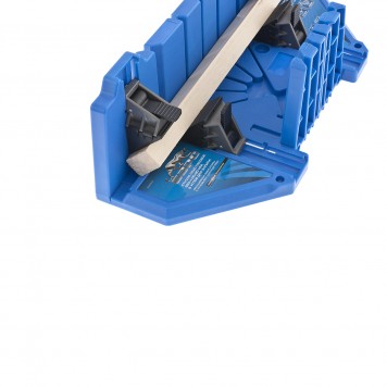 22560 | Стусло пластиковое 350 х 100 х 80 мм, 5 углов для запила, прижимные фиксаторы с съемными угловыми накладками, БАРC, БАРС-2