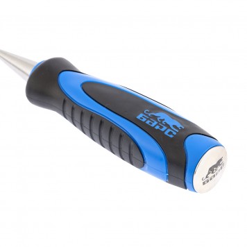 24643 | Долото-стамеска, плоская, 18 мм, двухкомпонентная рукоятка, металлический затыльник, БАРС-2