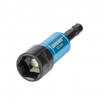 11623 | Бита с торцевой головкой, магнит. Nut-Driver, 13 мм, S2, GROSS-1