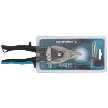 78327 | Ножницы по металлу, 230 мм, прямой усиленный рез (Bulldog), сталь СrMo, двухкомпонентная рукоятка-ки, GROSS PIRANHA-1