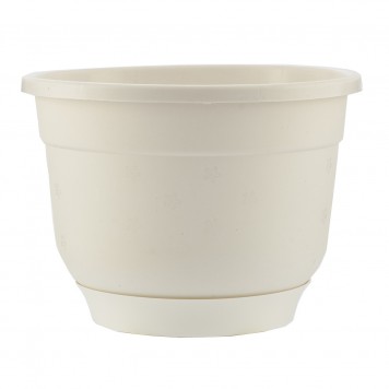 69211 | Горшок с поддоном, белый, 1,5 л, PALISAD ФЛОКС-0