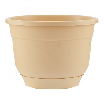 69229 | Горшок с поддоном, бежевый, 5,5 л, PALISAD ФЛОКС-0