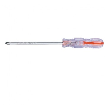 134031 | Отвертка PH0 х 100 мм, прозрачная рукоятка, углеродистая сталь, SPARTA СRYSTAL-0