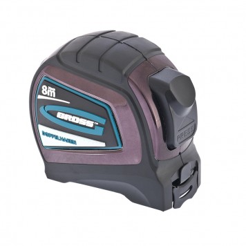 31125 | Рулетка 8 м x 25 мм, двухсторонний зацеп, Нейлон, двусторонняя шкала, автоматическая фиксация, GROSS DOPPELHAKEN-0