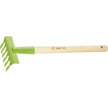 61758 | Грабли витые 6-зубые, 120 мм, с рукояткой, 390 мм, СИБРТЕХ-0