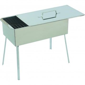 69526 | Коптильня двухъярусная 500 x 270 x 175 мм, нержавеющая сталь, 0,8 мм, с поддоном, на ножках, Camping Palis, PALISAD-0