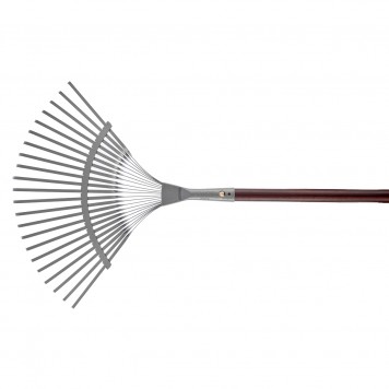 61788 | Грабли веерные c деревянным черенком, стальные, покрытые эпоксидом, PALISAD LUXE-0