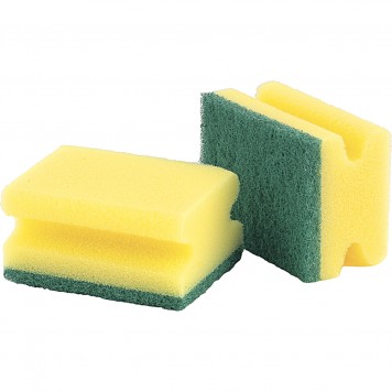 92359 | Губки для посуды профильные, 95 х 70 х 45 мм, 2 шт, в картоне, ELFE-0