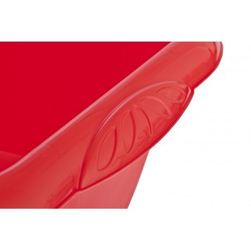 92987 | Таз пластмассовый квадратный 18 л, красный, ELFE-1