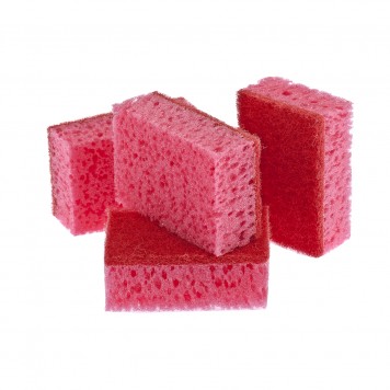 92358 | Губки для посуды 95 х 64 х 36 мм, 4 шт, ELFE CORAL-0