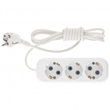 95765 | Удлинитель бытовой серия УХз-10, с заземлением, 2 м, 3 розетки, 10 A, STERN-0