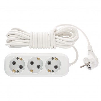 95767 | Удлинитель бытовой серия УХз-10, с заземлением, 5 м, 3 розетки, 10 A, STERN-0