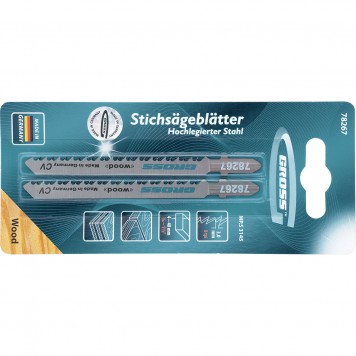 78267 | Полотна для электролобзика по дереву, 2 шт, ( 3145 ), GROSS-0