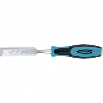 25013 | Долото-стамеска 25 мм, двухкомпонентная эргономичная рукоятка, GROSS PIRANHA-0